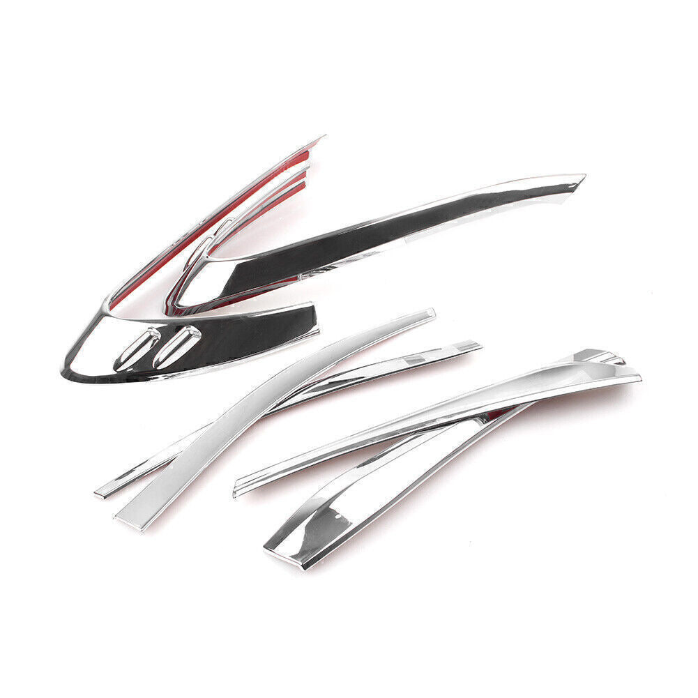 Rear Tail Light Lamp Cover Trim Set Chrome Fit for Toyota C-HR 2018 ABS Car