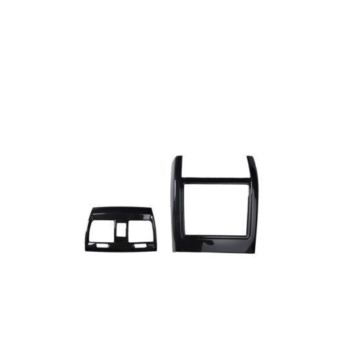 ABS Carbon Fiber 2PCS For X5 F15 Rear Air Outlet Vent Cover Trim 2014-2018 B n