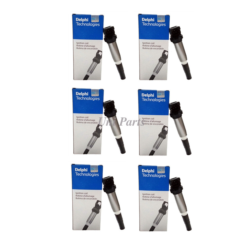 12138616153 6 Equipment Manufacturer Delphi Ignition Coils for BMW 328i 335i 525i 528i X3 X5 Z4