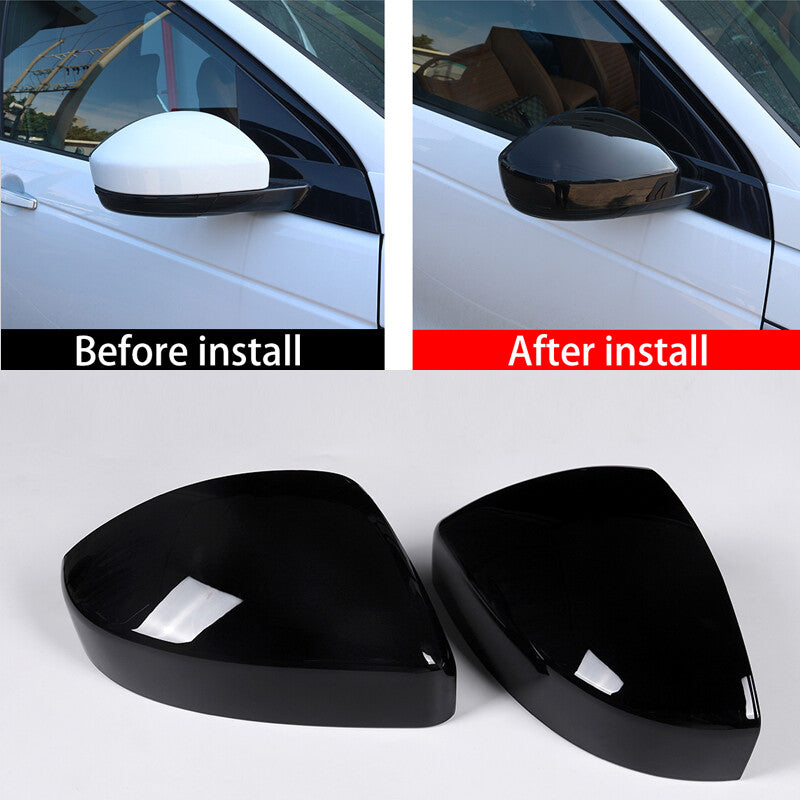 Glossy Black ABS Side Mirror Trim for Land Rover Discovery Sport 2015 - 19- n