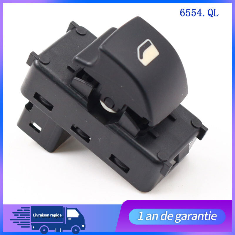 Interrupteur Bouton Leve Vitre Pour Berlingo Partner à partir de 2008 6554.QL n