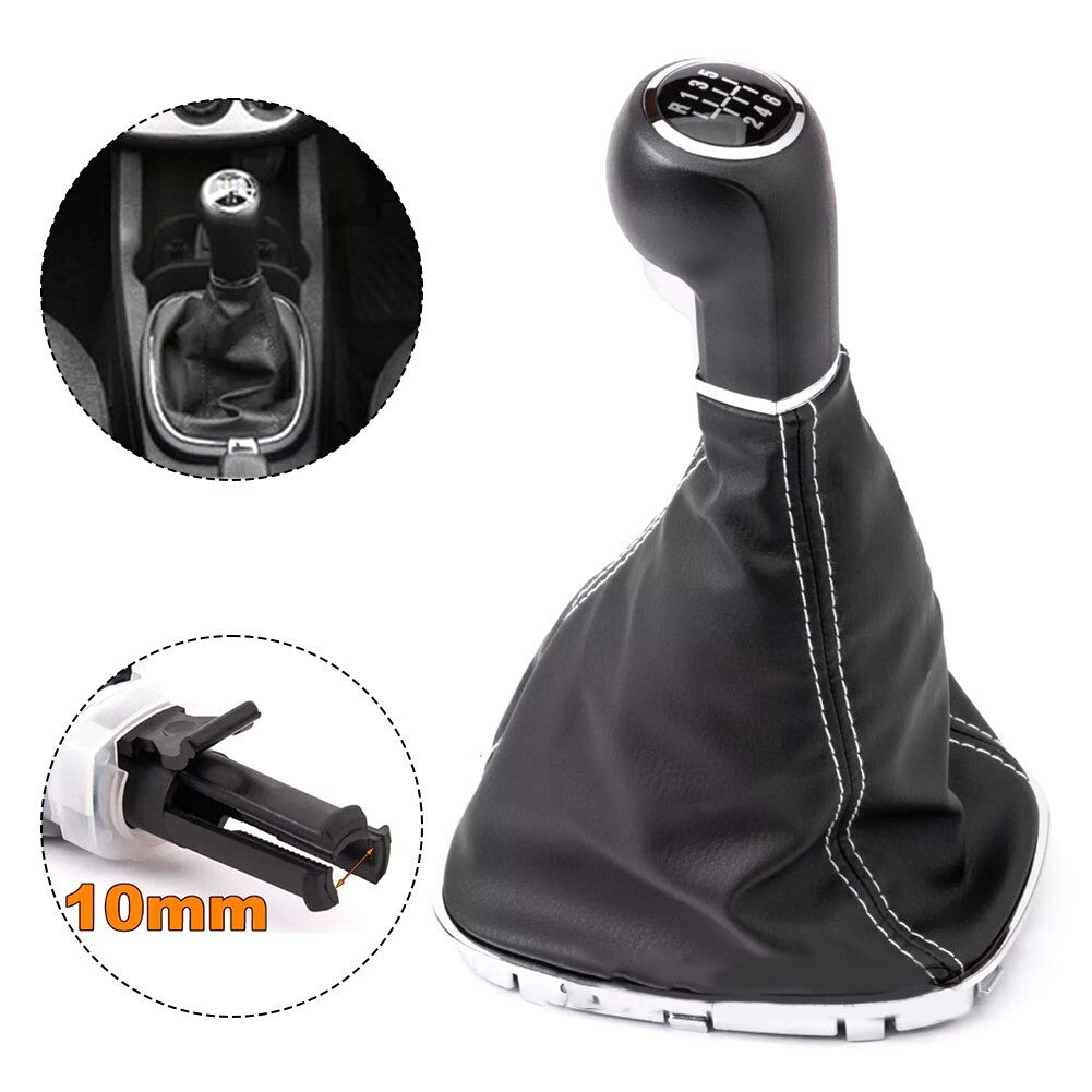 for Opel for Corsa D S07 2006-2014 shift button + shift cuff black 6 speed v