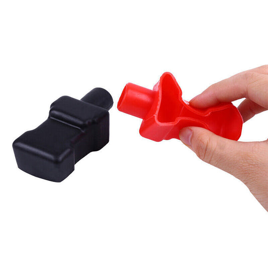 2-pack of top-post battery terminal insulating rubber protective film sleeves suitable for 18mm cables