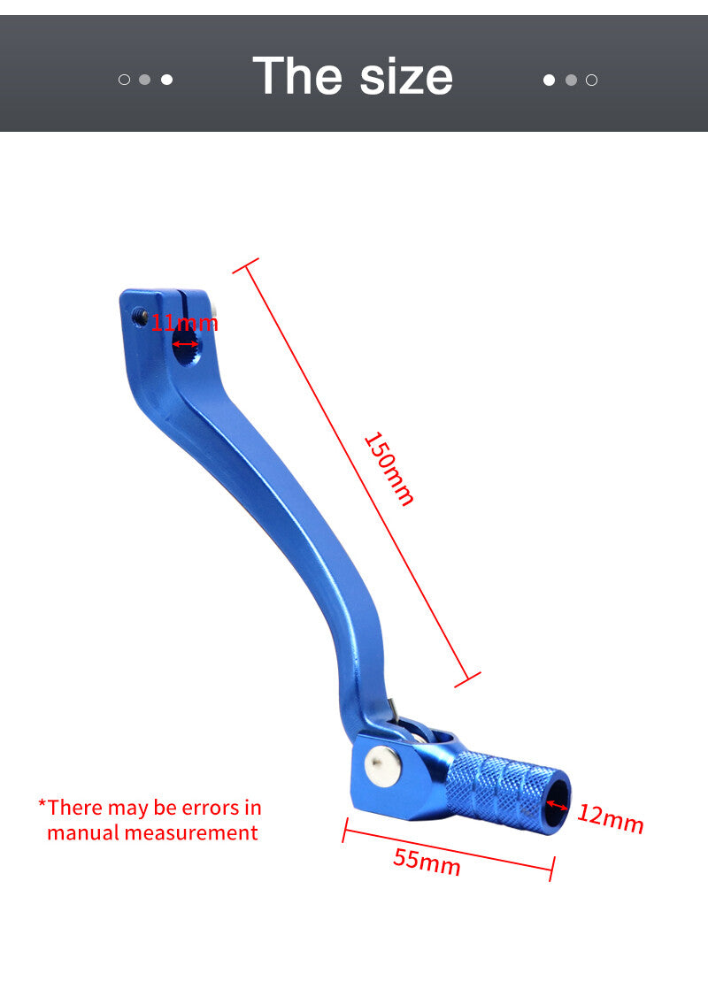 Metal motorcycle CNC folding aluminum gear shift lever Q