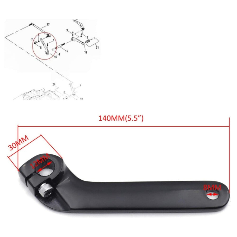 Inward displacement lever suitable for Harley Electra Glide FLHT Road Glide FLTRX- n