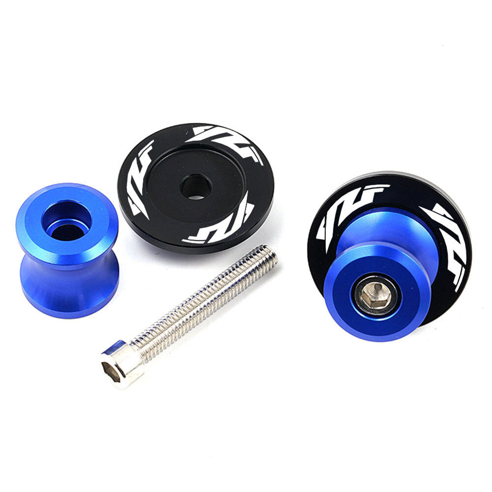 6mm Swingarm Spools Slider Swing Arm Stand for Yamaha YZF-R3 YZF-R1 YZF-R6 Blue