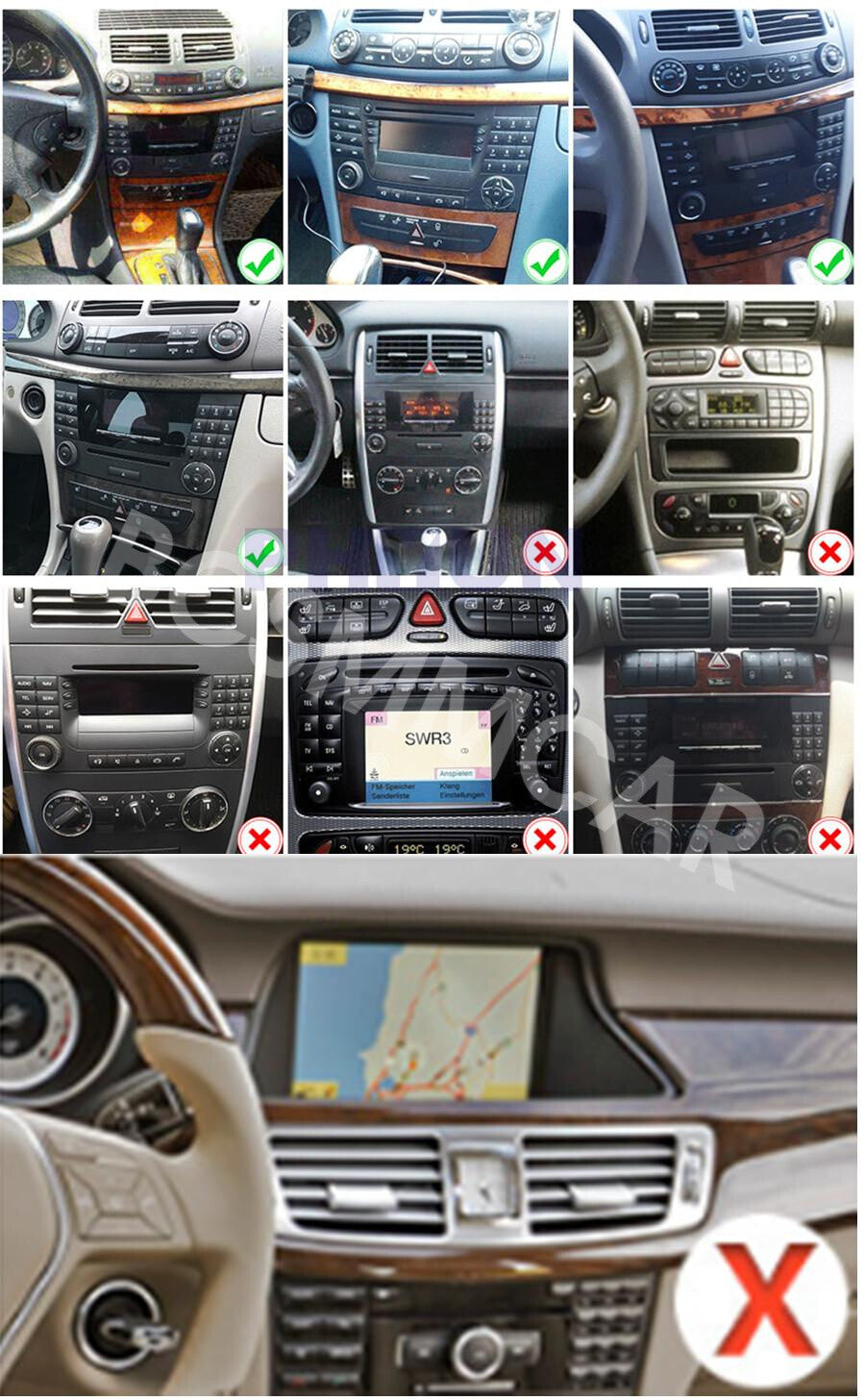 9 Android 13 Car Radio Stereo Fit for Mercedes Benz W211 E320 E500 2002-2009