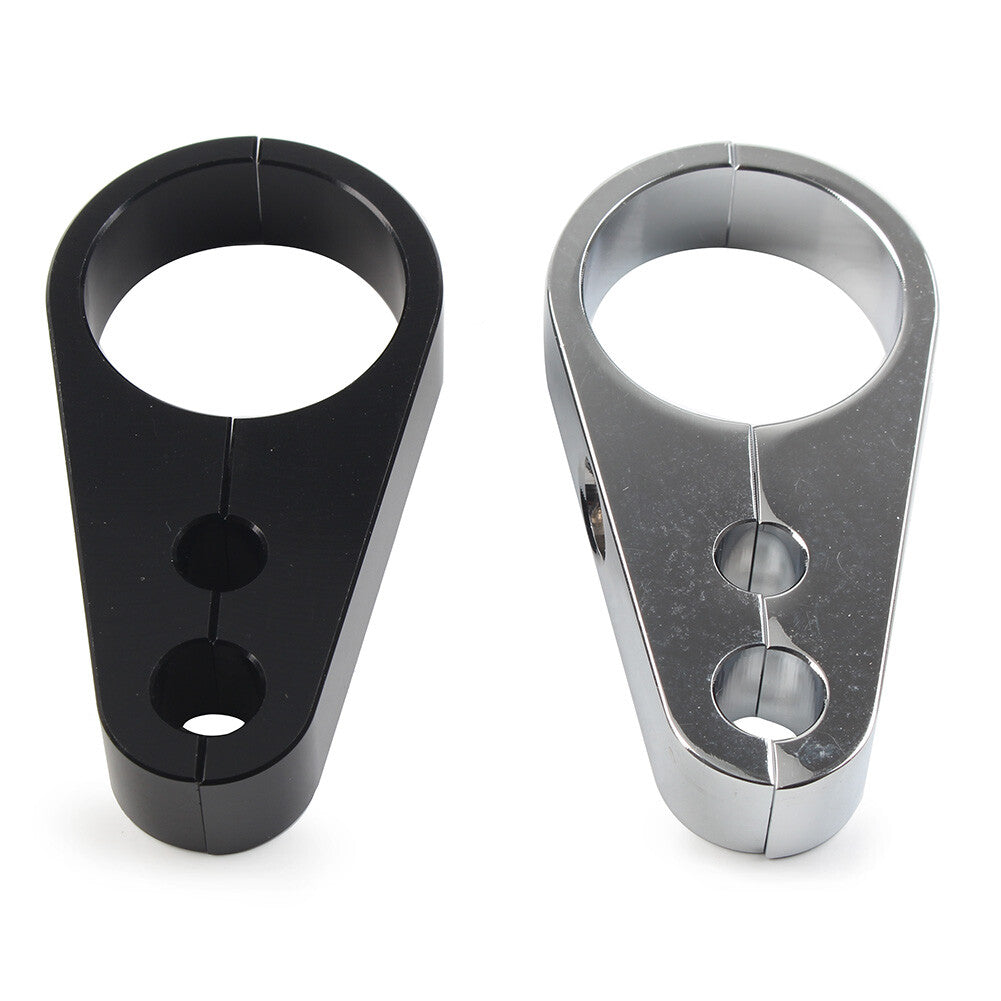 Fit for Harley 1-1/4 Handlebar Motorcycle Chrome Brake Clutch Cable Wire Clamp Clip