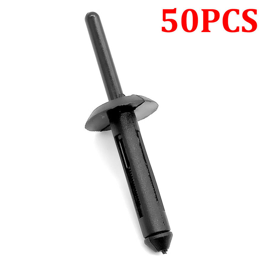 50Pcs Nylon Plastic Push Type Retainer Clip Bumper Rivets Automotive Body Repair