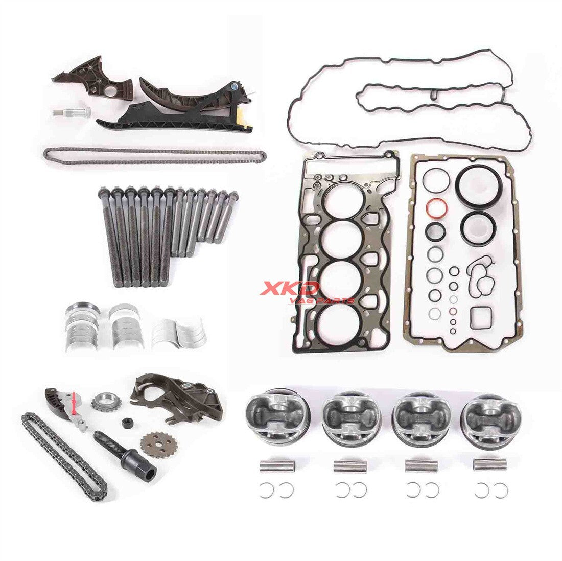 2.0L Engine Overhaul and Rebuild Kit Suitable for BMW 118i, 120i, 320i, 520i N43