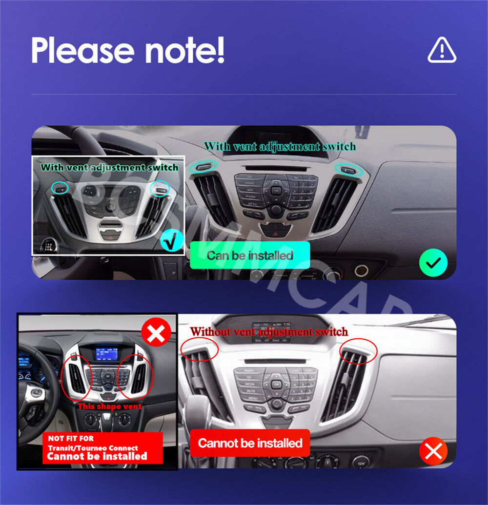 Fit For 2013-2019 for Ford Transit 2013-2019 12.3 Android 13 Car Stereo Radio GPS
