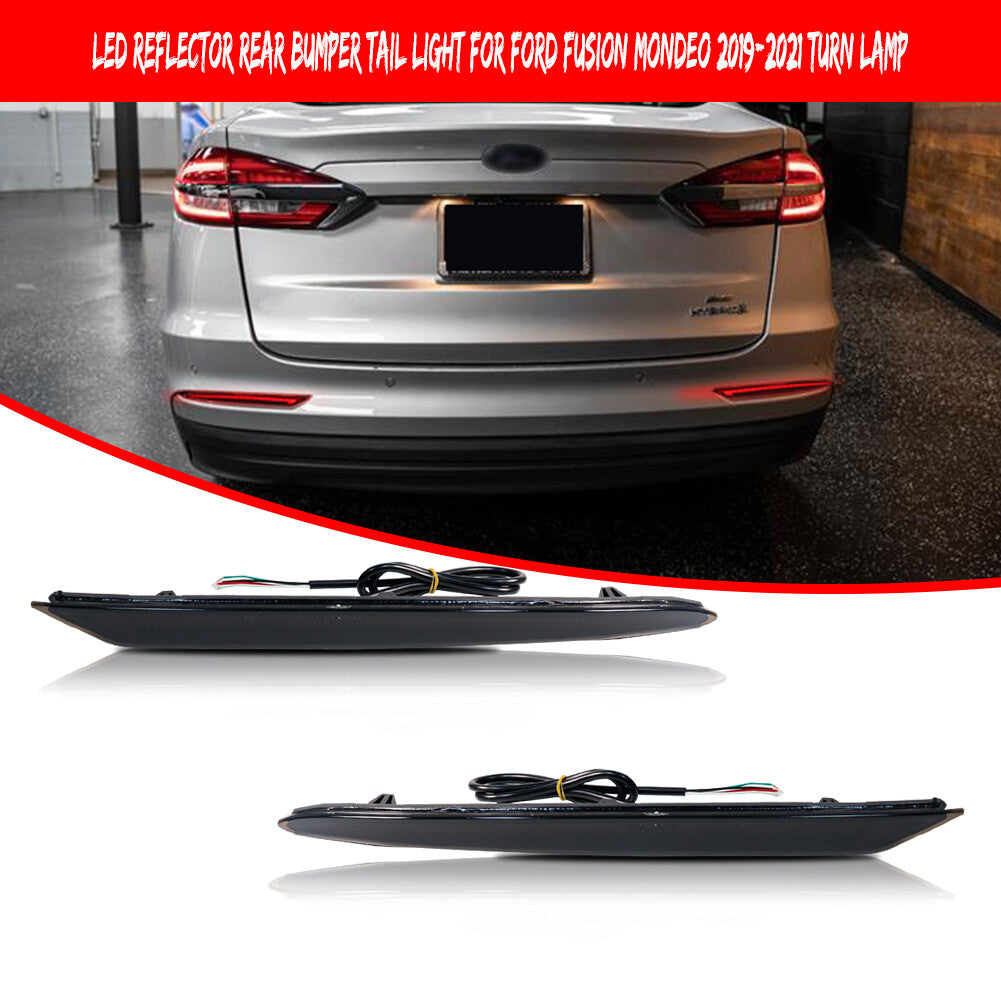 For 2019+ for Fusion Rear Bumper Sequential Signal Tail Brake LED Light Kit - v