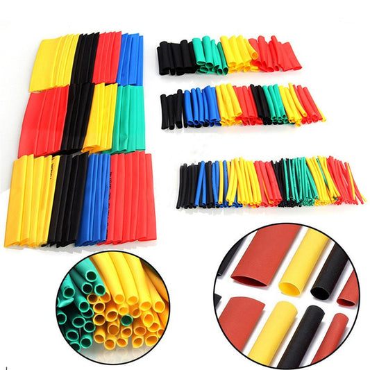328Pcs Car Wire Connector Heat Shrink Tubing Wrap Sleeve Set Combo Tube Sleeving