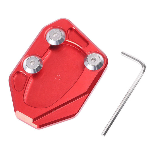 Motorcycle Kickstand Side Stand Extension Plate Fit for LIFAN KPR150 Aluminum Red Q