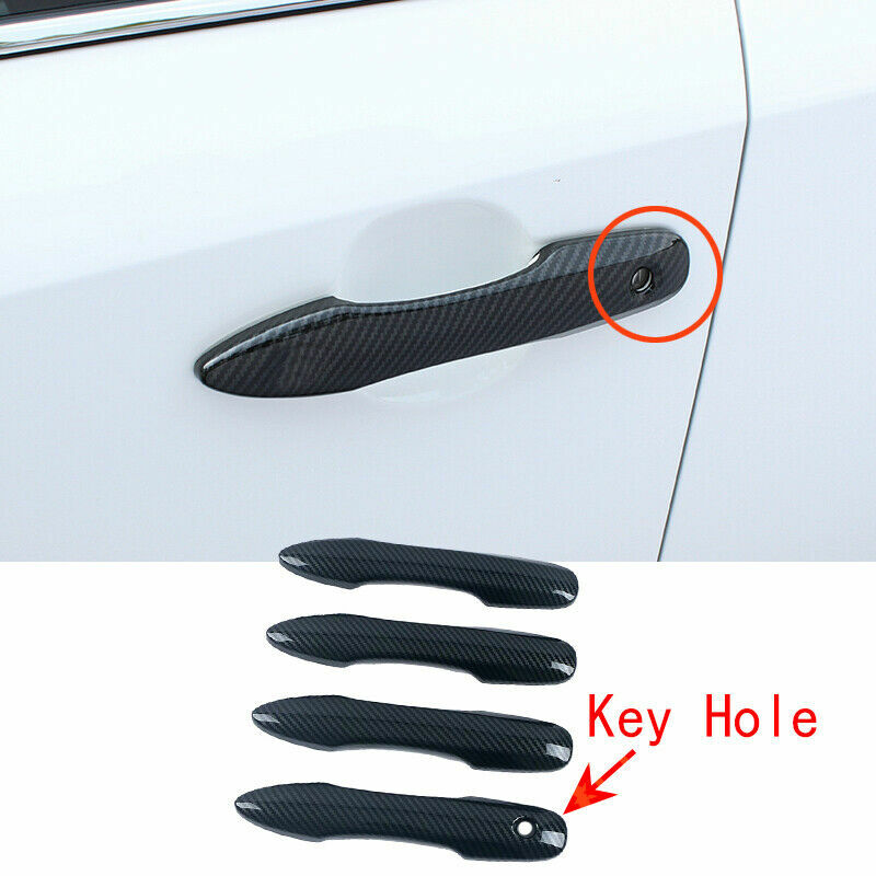 for Toyota for Corolla Sedan 2019-2023 Carbon Fiber ABS Side Door Handle Cover Trims