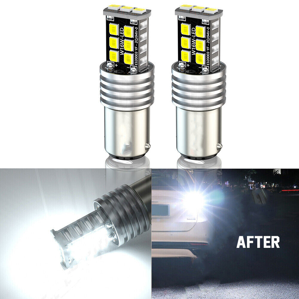 2x 15-SMD White LED Front Indicator Light DRL Bulbs for Chevy C1500/K1500