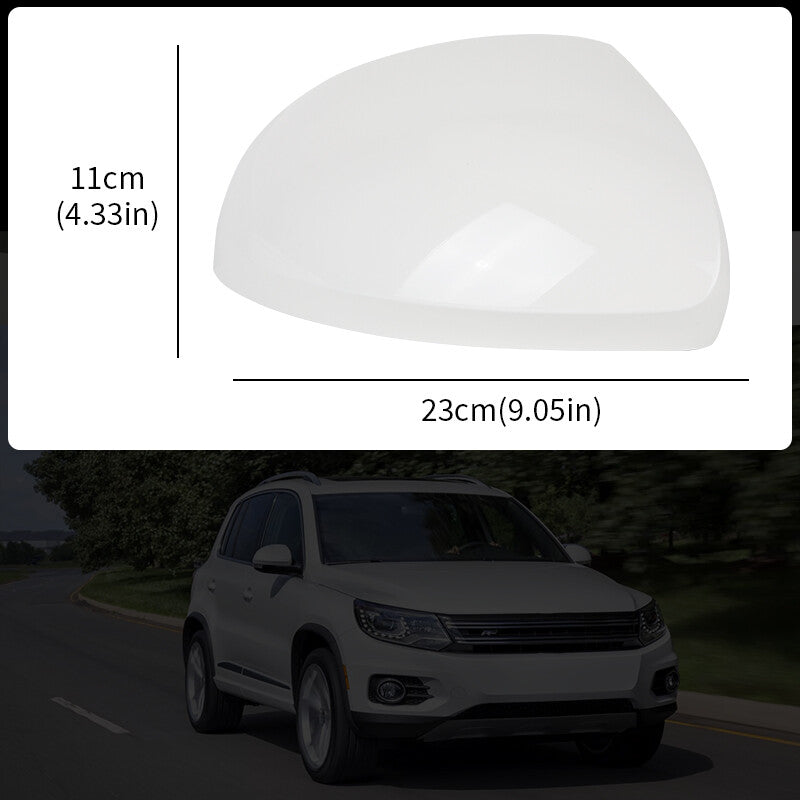 Right Passenger Side Door Wing Mirror Cover Cap White for VW for Tiguan 2010-2016