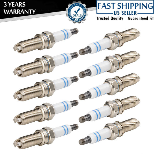 10-pack 004159180326 YR7MPP33 Platinum Spark Plugs for Mercedes-Benz Q