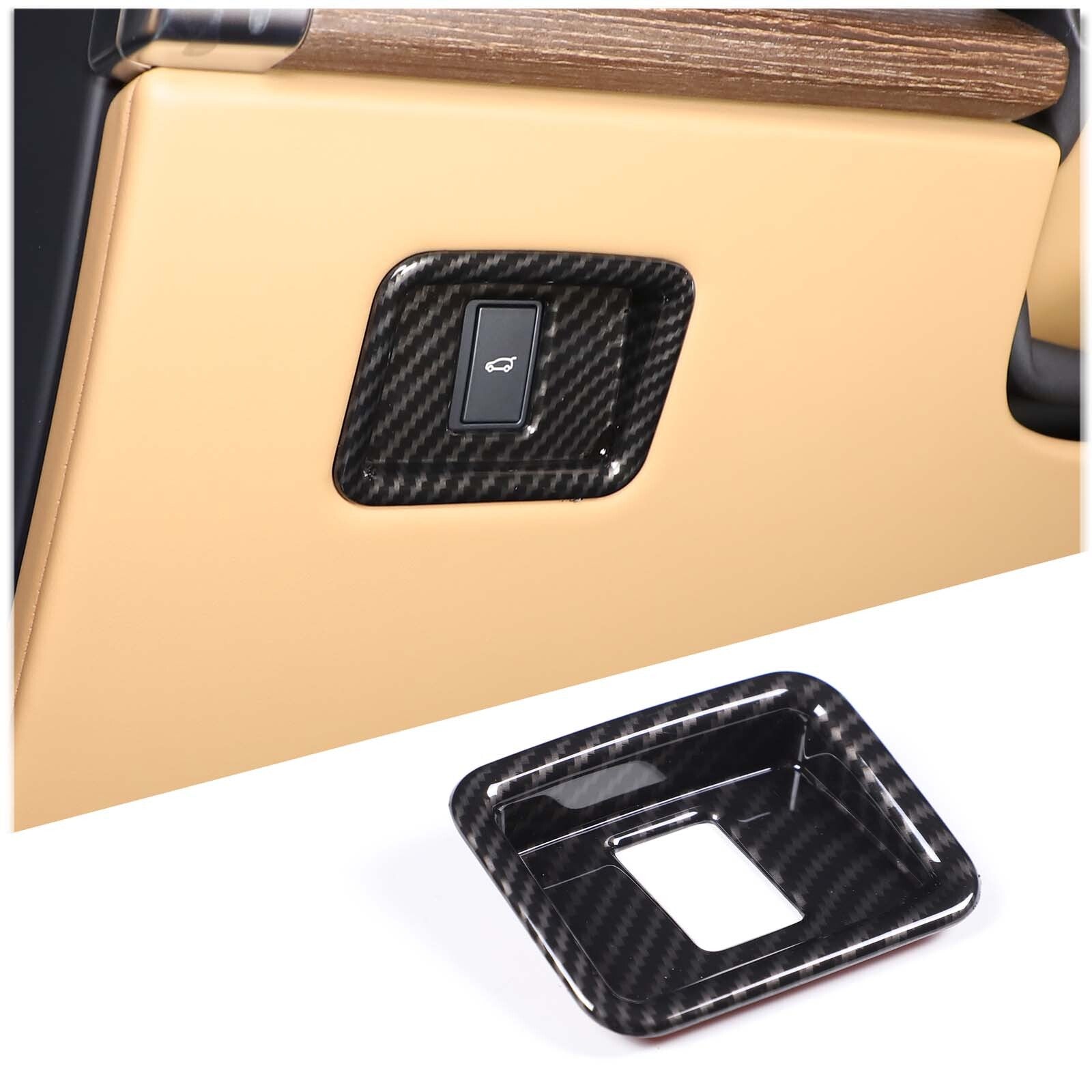 Carbon ABS Engine Bracket Anti-Vibration Panel Cover Trim for Corvette C8 2020-24- v