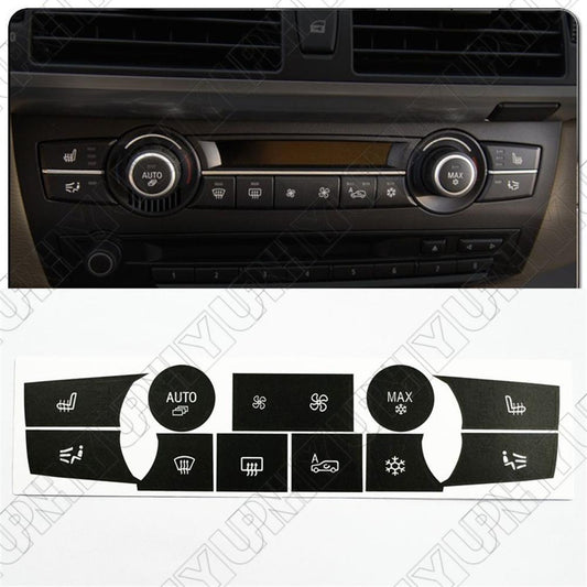 Temperature Climate Control Button Decal Stickers for BMW for X5 E70 E71 2007-2013 Q
