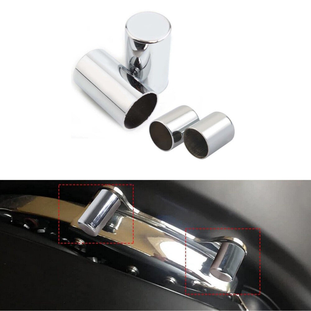 4PCS Chrome Docking Hardware Magnet Cover Caps Kit for Harley Touring 2009-2023
