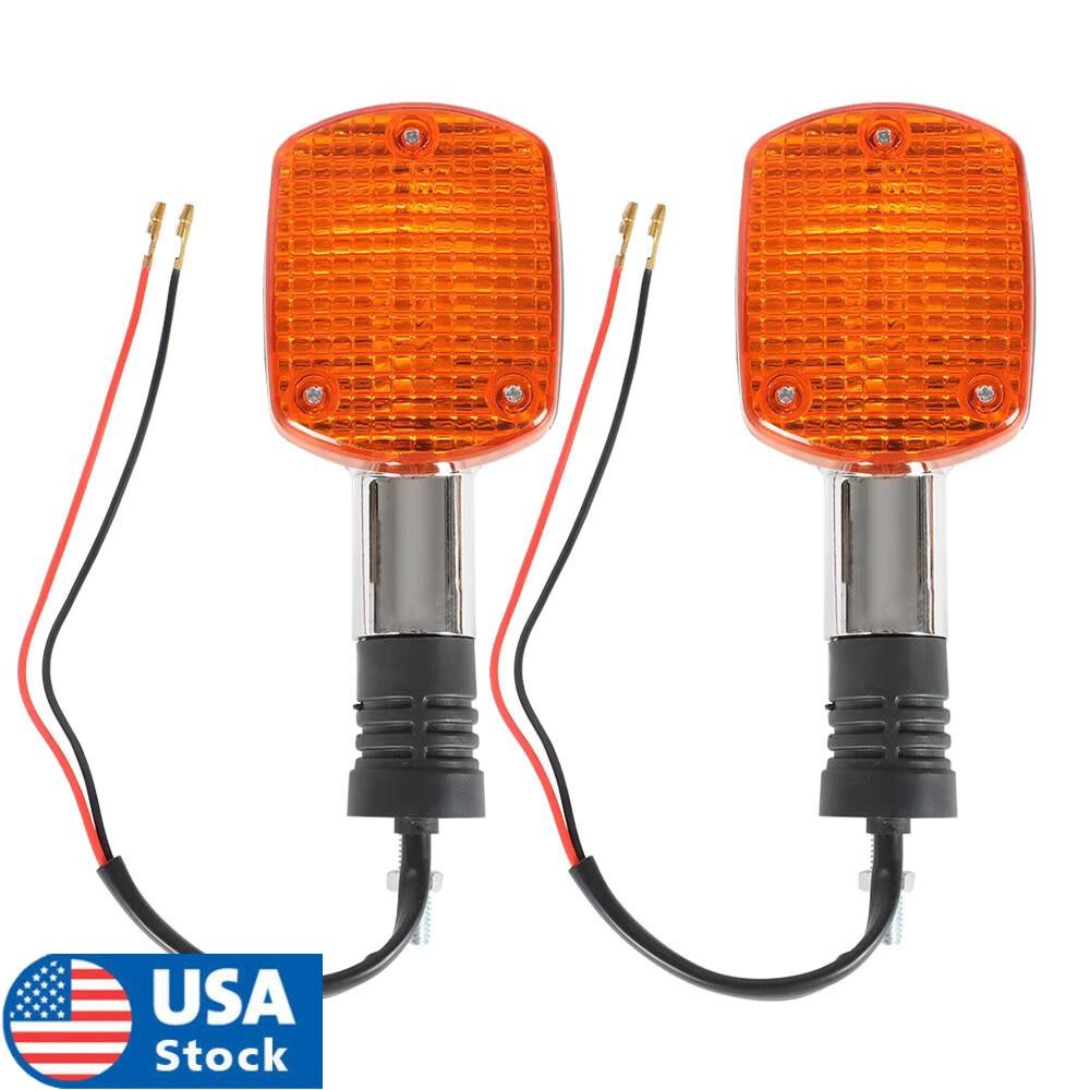 Pair Car Front Turn Signal Indicators Fit for Honda V45 Magna VF750C VF700C Q