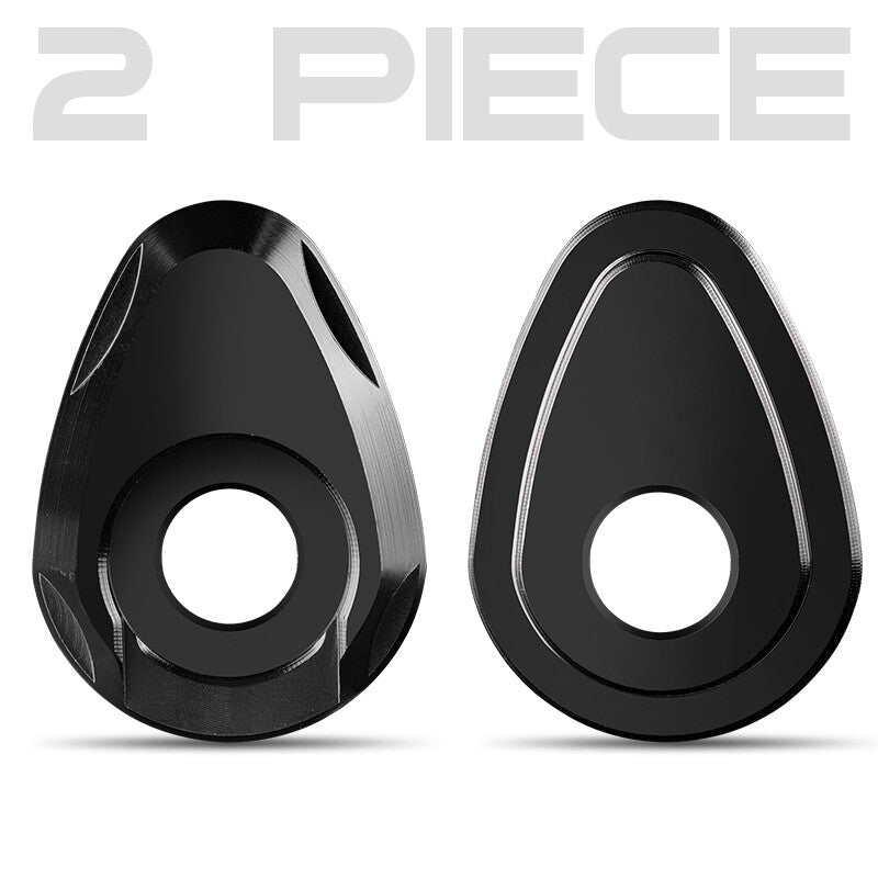 2 Motorcycle CNC Turn Signal Indicator Adapter Spacers Plate Stalk for Yamaha