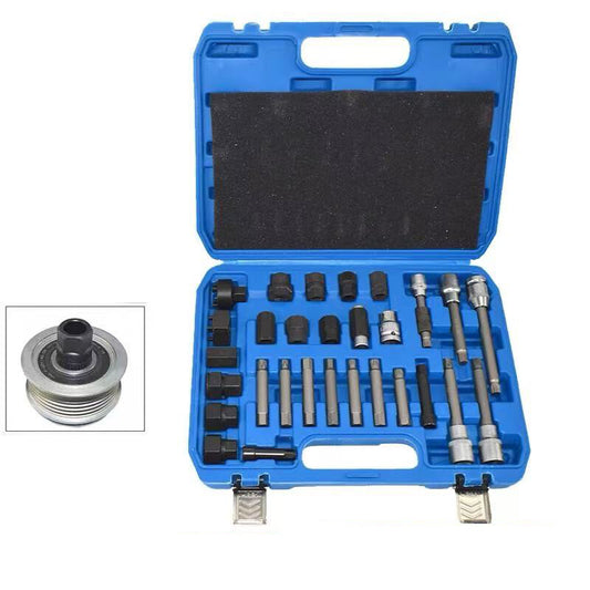 A set of tools for removing one-way pulleys from car alternators - n