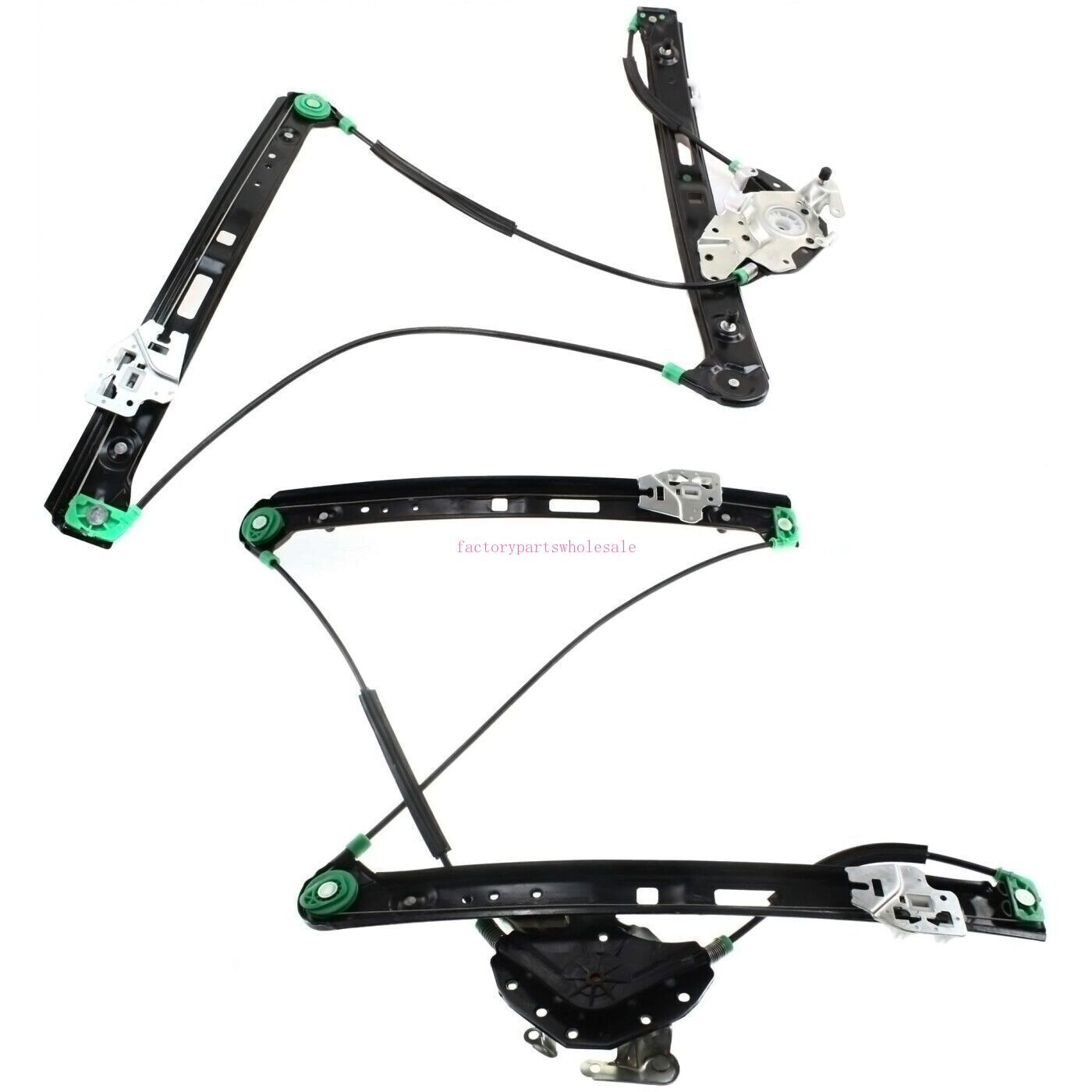 Set of 2 Front Window Regulator For 2001-2005 325i 2000 323i 51337020659/60 n