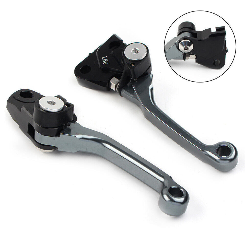 Fit for YAMAHA YZ 250F YZ 426F YZ 450F 2009-2020 Pivot Brake Clutch Levers GREY