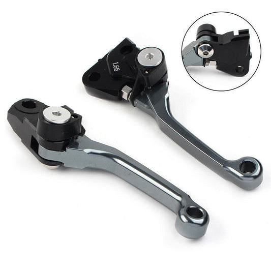 Fit for YAMAHA YZ 250F YZ 426F YZ 450F 2009-2020 Pivot Brake Clutch Levers GREY