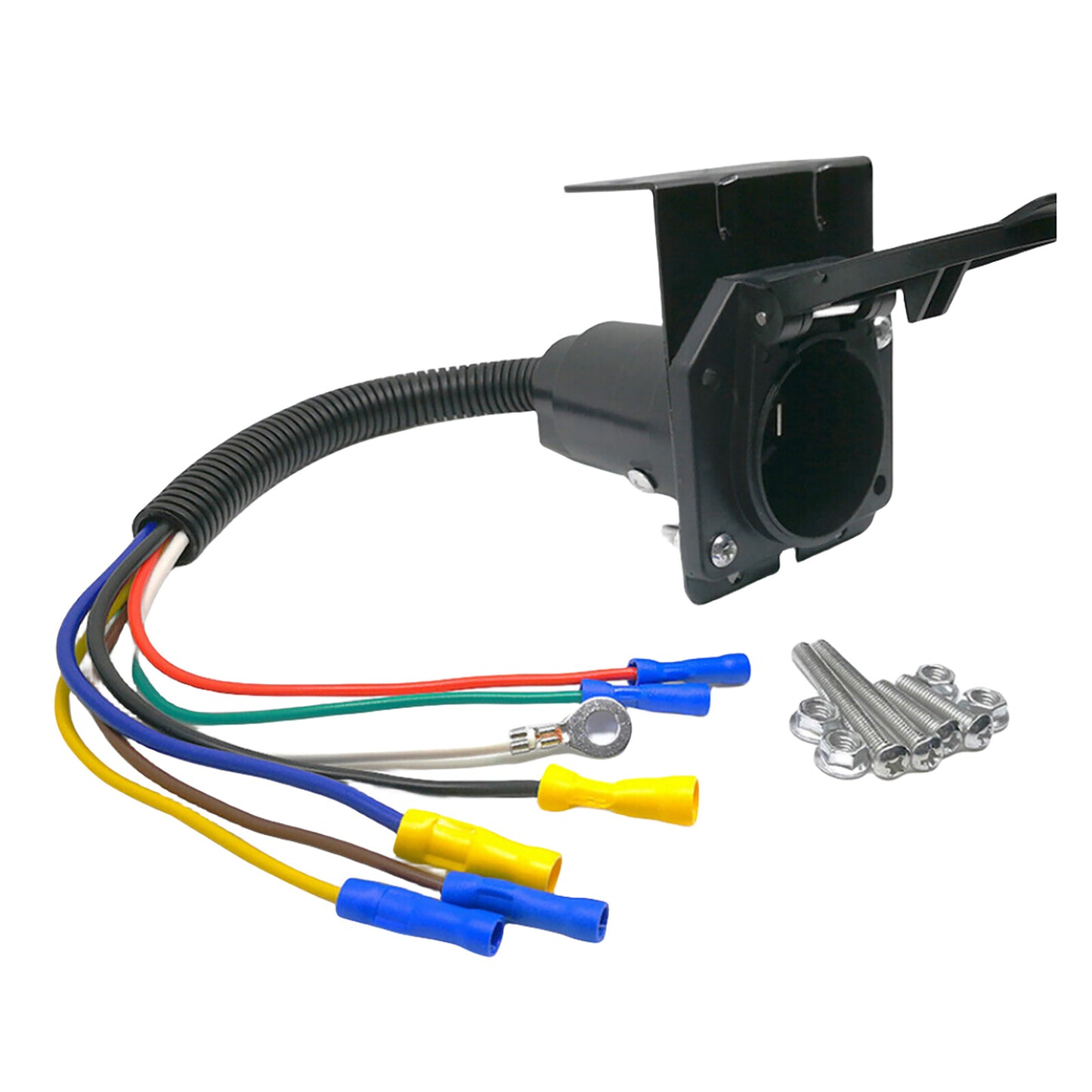 7Pin Trailer Connector Adapter Repairing Accessories Car Truck Plug Power Cord A