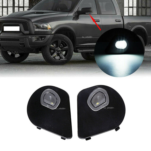 Right Left Mirror Puddle Lights Lamps For 10-19 for Dodge for Ram 1500 2500 3500 4500
