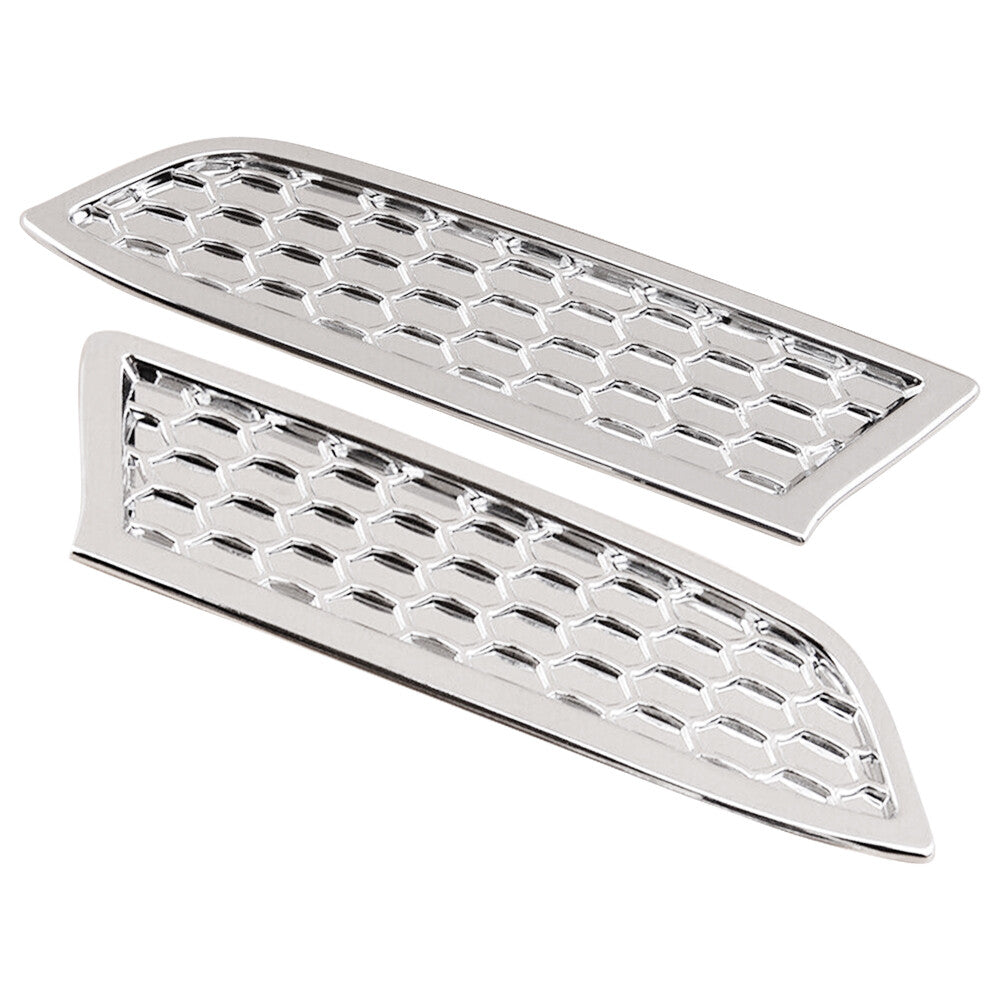 2Pcs Headlight Honeycomb Panel Cover Left+Right Side For Tacoma 2016-2020