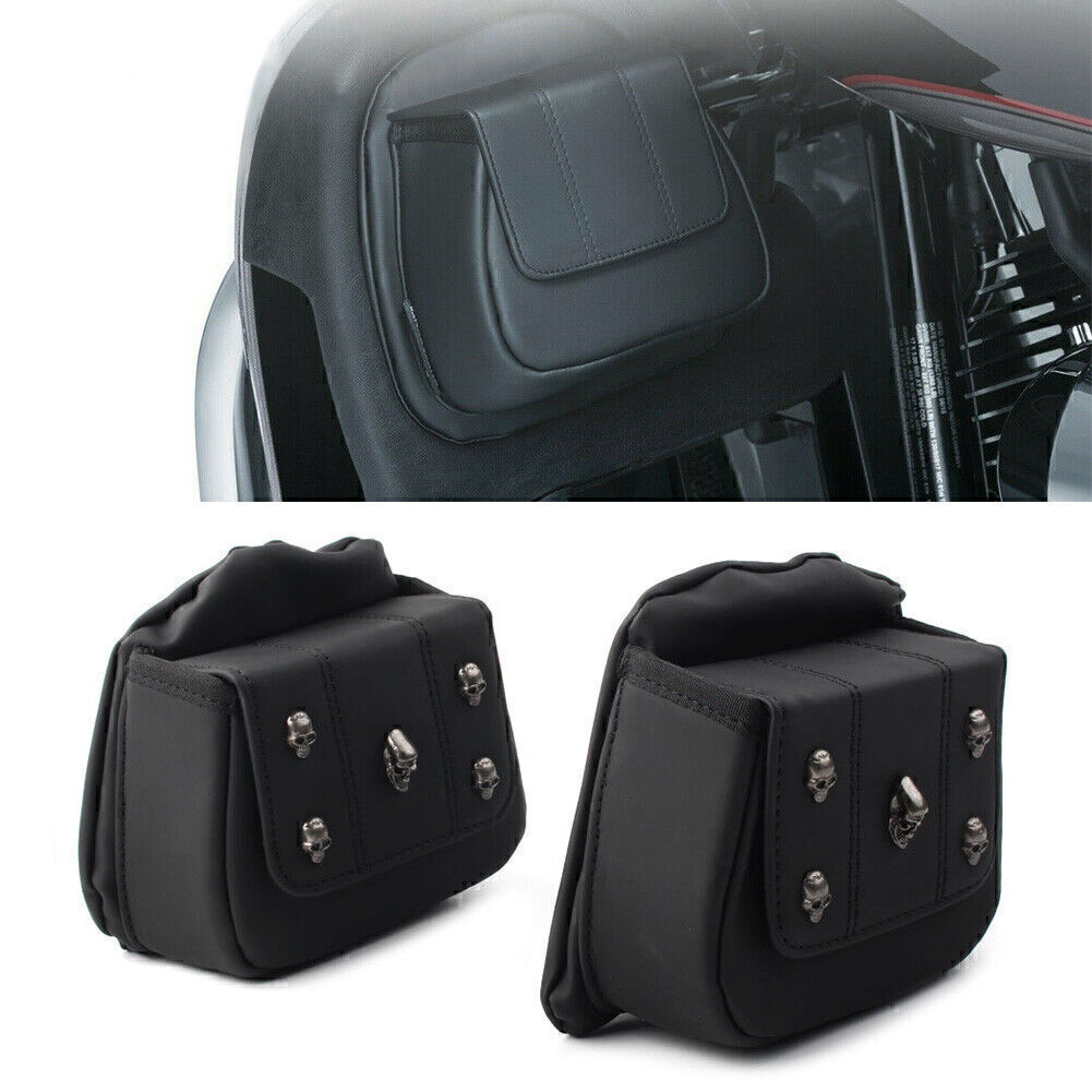 For Touring Ultra Limited FLHTK 2016¨C2019 2x Black Fairing Lower Door Pocket Bag