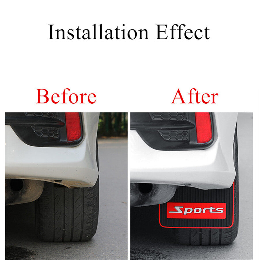 2x Car Pickup for SUV Van Mud Flaps Mudflaps Splash Guards Fender Flares Front Rear Q