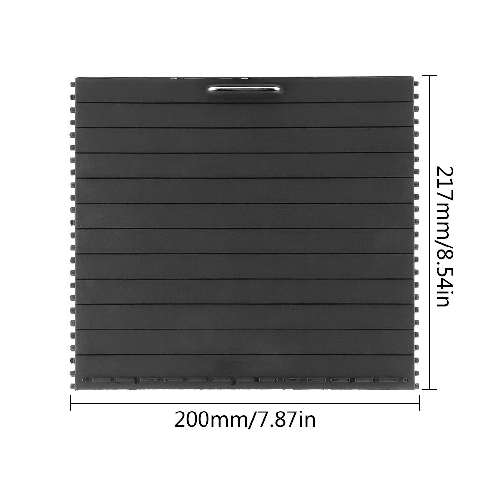 Car Center Console Roller Blind Cover for Mercedes-Benz ML W166 1666805802 Black Q