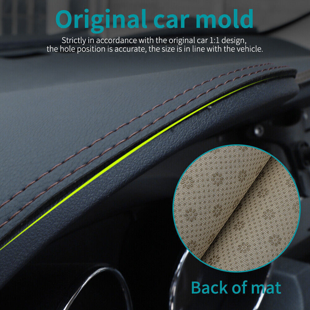 1X Leather Dashboard Dash Mat Non-slip DashMat Pad For 11-17 for Jeep Grand Cherokee