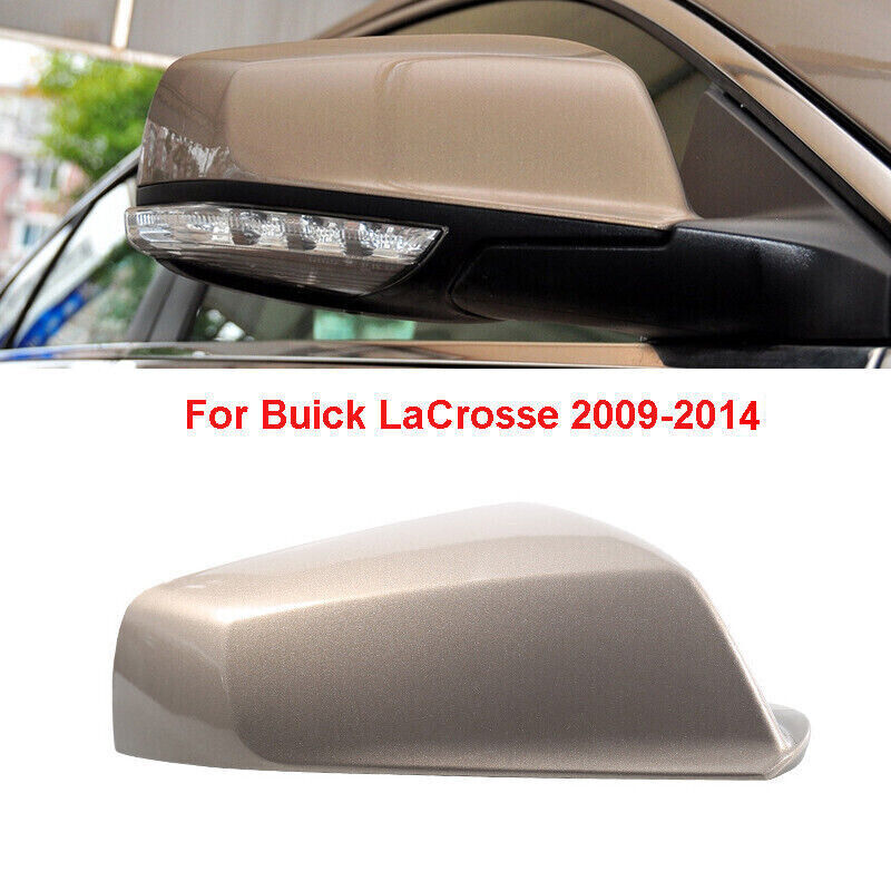 Gold Right Side Rearview Mirror Shell Cover Cap Fit for Buick LaCrosse 2009-2014