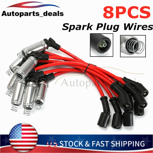 8 Spark Plug Wires for CHEVY Silverado 1500 2500 99-06 LS1 VORTEC 4.8L 5.3L 6.0L Q