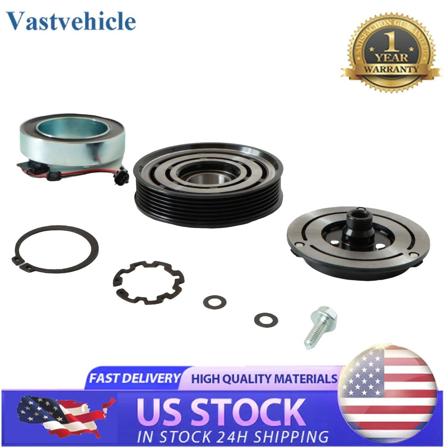 AC Compressor Clutch Replacment Kit for NISSAN ROGUE 2008 - 2015 92600JM01D