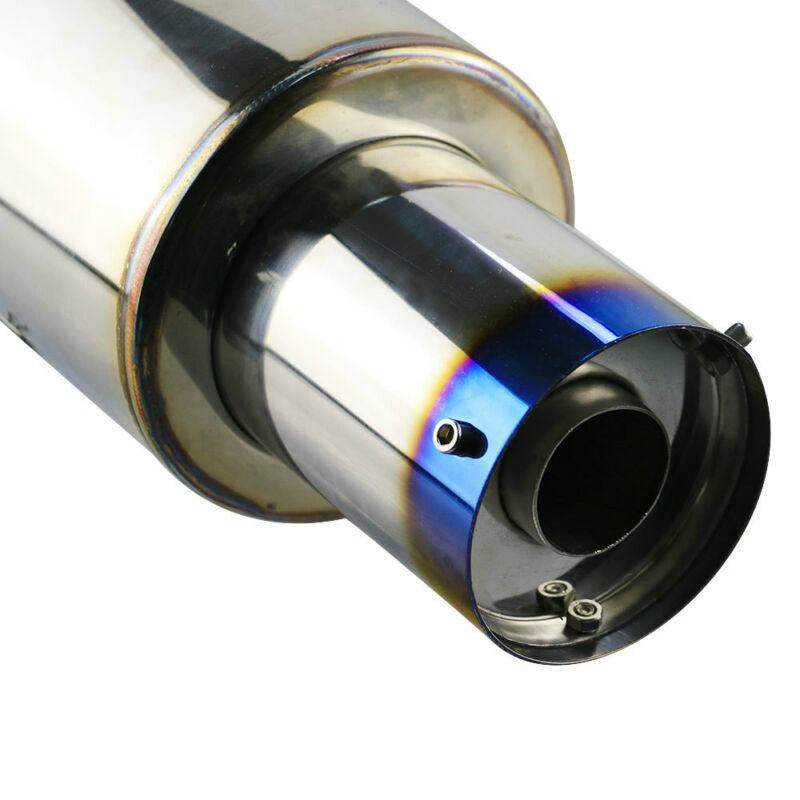 3 Universal Exhaust Muffler Silencer 3 Inch Stainless Steel For 76mm 3in OD