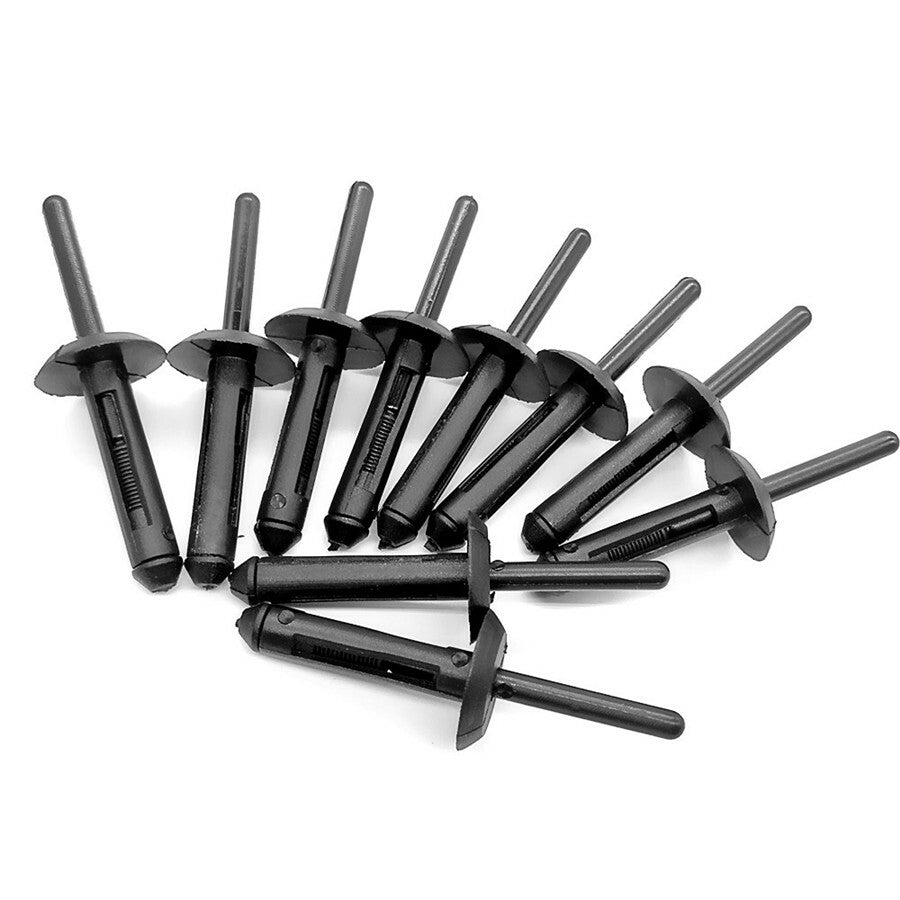 50Pcs Nylon Plastic Push Type Retainer Clip Bumper Rivets Automotive Body Repair