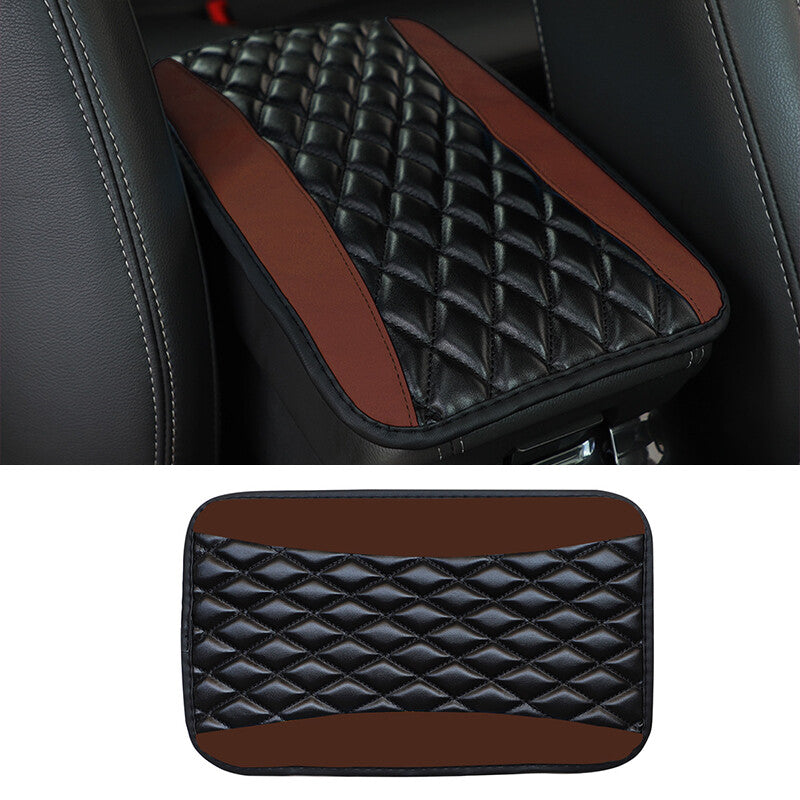 1Universal Car Accessory Armrest Cover Center Console Box Pad Protector Coffee