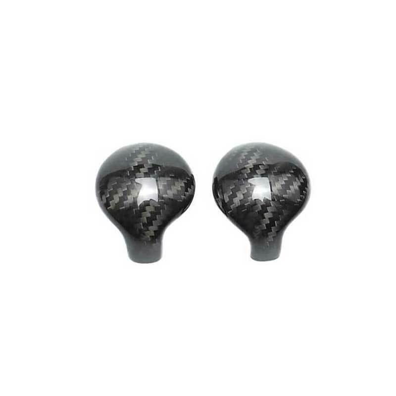 for Ford for Mustang 2015-2022 Dry Carbon Fiber Gear Shift Knob Shifter Lever 2PCS