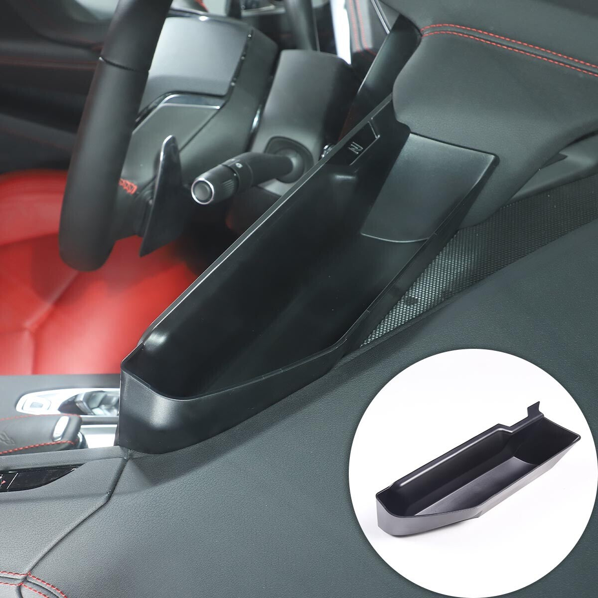 ABS black rear storage box tray decorative storage box suitable for Maverick 2022-2024- v
