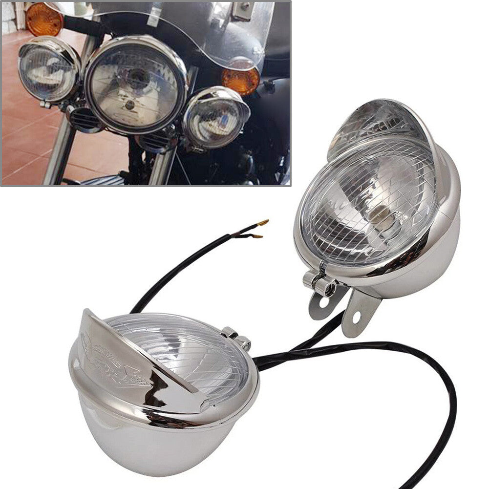 Passing Fog Lights for Kawasaki Vulcan VN 800 900 1500 1600 1700 2000 Chrome Q