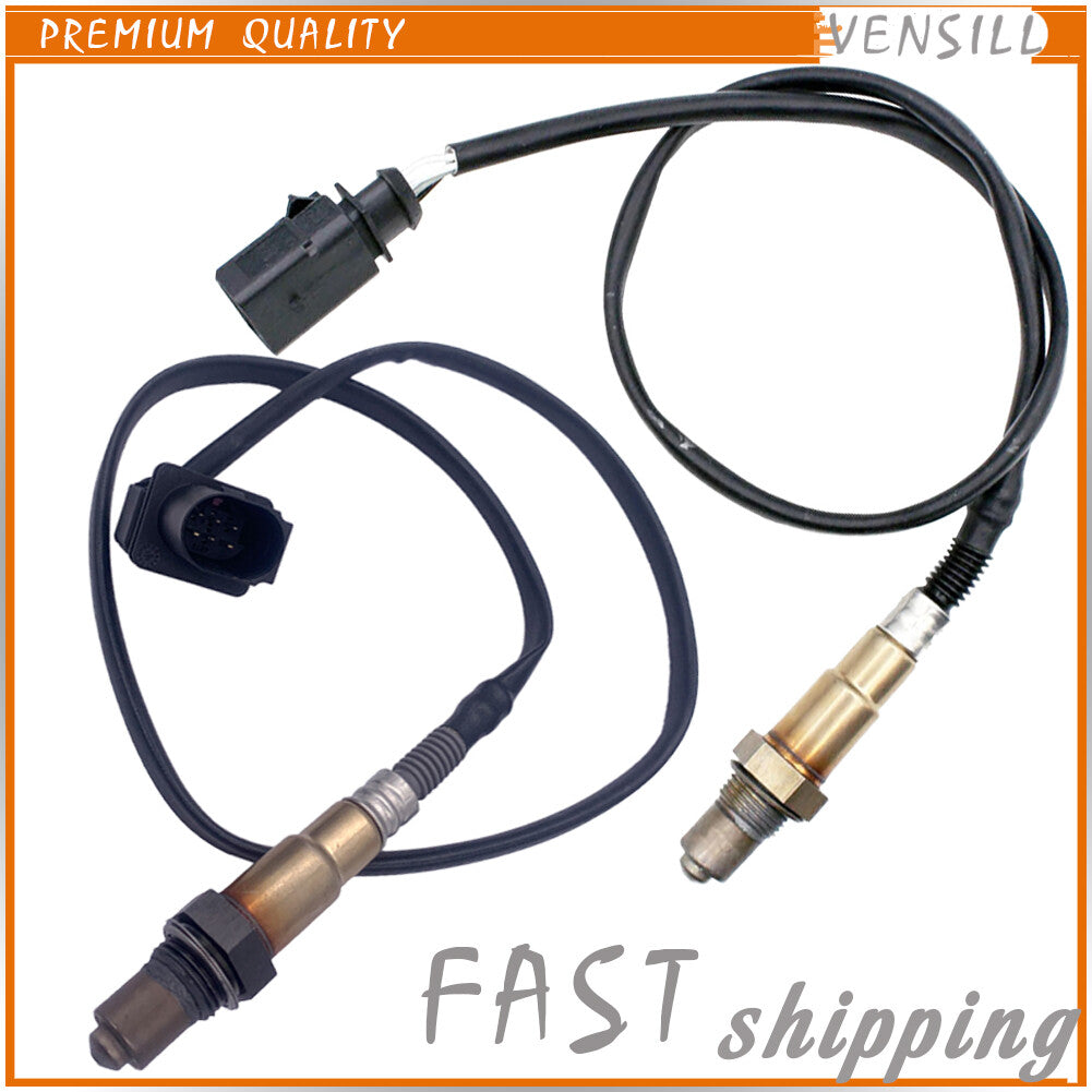 2Pcs UpDownstream Oxygen O2 Sensor for VW for Passat Beetle for Golf Rabbit 2.5L 10-14
