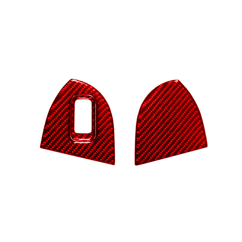 2 pieces of carbon fiber style rearview mirror cover decorative caps suitable for Altima 2013-2018- v