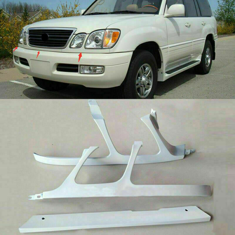3p for Lexus LX470 1998-2002 Front Bumper Headlight Grille Trim Under Net Primer